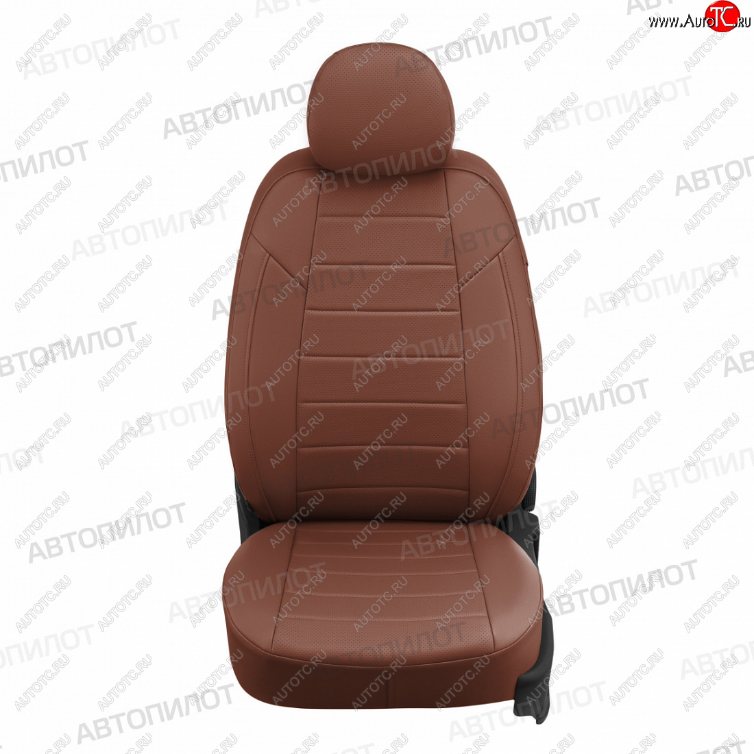 13 649 р. Чехлы сидений (экокожа) Автопилот  Renault Symbol  седан (2002-2012) LB 1-ый рестайлинг, LB 2-ой рестайлинг, LU (коричневый)  с доставкой в г. Пермь