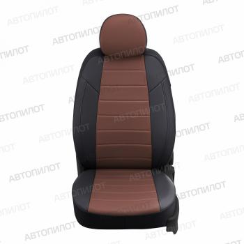 13 849 р. Чехлы на сиденья Экокожа (раздельн. 40/60 экокожа) Автопилот  Skoda Fabia ( Mk2,  Mk3) (2007-2018) хэтчбэк дорестайлинг, универсал рестайлинг, хэтчбэк рестайлинг, универсал дорестайлинг (черный/темно-коричневый)  с доставкой в г. Пермь. Увеличить фотографию 6