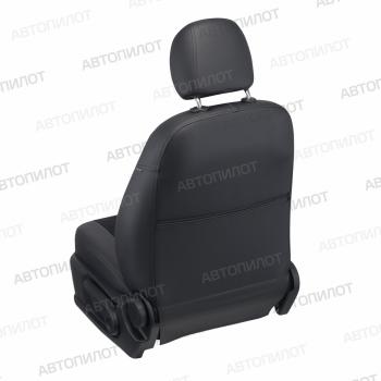14 249 р. Чехлы на сиденья Алькантара ромб (к. Active раздел. 40/60 без задн. подлокот. экокожа) Автопилот Volkswagen Taos (2020-2022) (черный)  с доставкой в г. Пермь. Увеличить фотографию 5