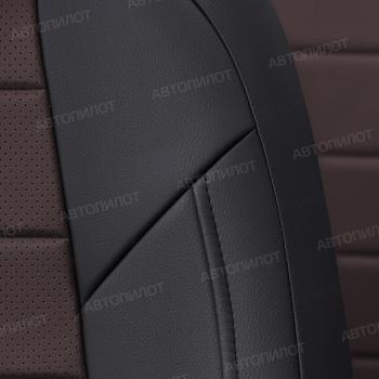 13 849 р. Чехлы на сиденья Экокожа (к. Comfort Luxe экокожа) Автопилот  Уаз Патриот ( 23632,  3163 5 дв.) (2016-2025) 2-ой рестайлинг пикап, 2-ой рестайлинг (черный/шоколад)  с доставкой в г. Пермь. Увеличить фотографию 6