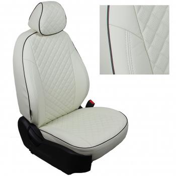 14 449 р. Чехлы на сиденья Ромб (к. Comfort Luxe экокожа) Автопилот  Уаз Патриот ( 23632,  3163 5 дв.) (2016-2025) 2-ой рестайлинг пикап, 2-ой рестайлинг (белый)  с доставкой в г. Пермь. Увеличить фотографию 2