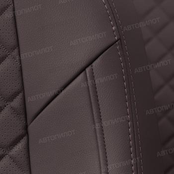 14 449 р. Чехлы на сиденья Ромб (к. Comfort Luxe экокожа) Автопилот  Уаз Патриот ( 23632,  3163 5 дв.) (2016-2025) 2-ой рестайлинг пикап, 2-ой рестайлинг (шоколад)  с доставкой в г. Пермь. Увеличить фотографию 6