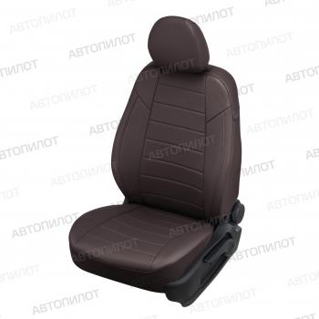  Чехлы на сиденья Экокожа (к. Sport Line Comfort Line раздел. 40/60 + вырез под подлокот.+ надкрыльн. экокожа) Автопилот Volkswagen Passat ( B6,  B7) (2005-2015) седан (шоколад)