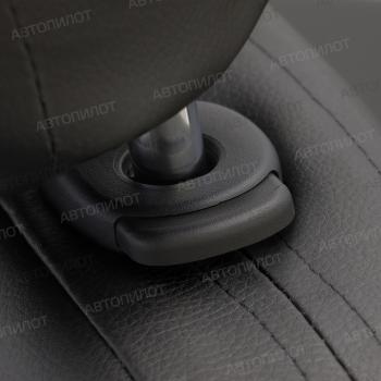 4 599 р. Чехлы на сиденье универсальные (2 места экокожа) Автопилот HOWO T7H (2018-2025) (черный/белый)  с доставкой в г. Пермь. Увеличить фотографию 7
