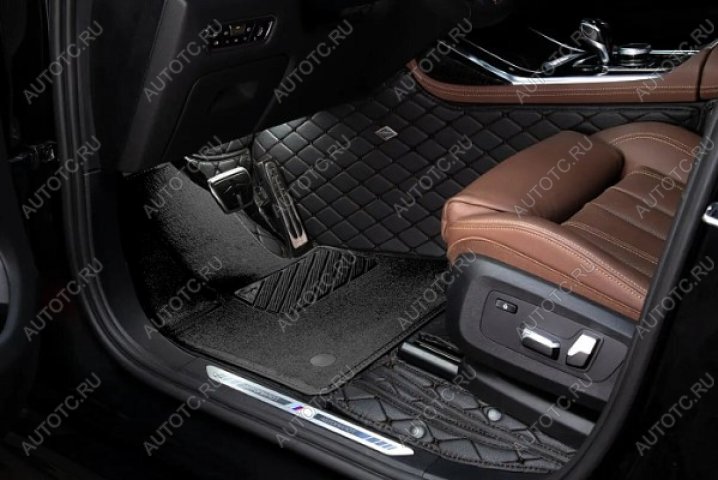 5 399 р. Ковры ( Кожа экокожа) Автопилот Hyundai Solaris HCR седан дорестайлинг (2017-2020) (черный)  с доставкой в г. Пермь