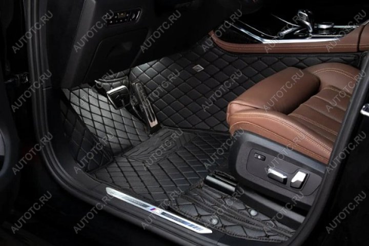 5 399 р. Ковры (Кожа экокожа) Автопилот Porsche Cayenne 958 (2010-2014) (черный)  с доставкой в г. Пермь