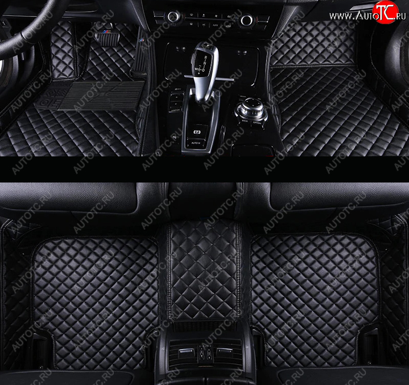 5 399 р. Ковры (Кожа экокожа) Автопилот Volkswagen Polo 5 седан дорестайлинг (2009-2015) (черный)  с доставкой в г. Пермь