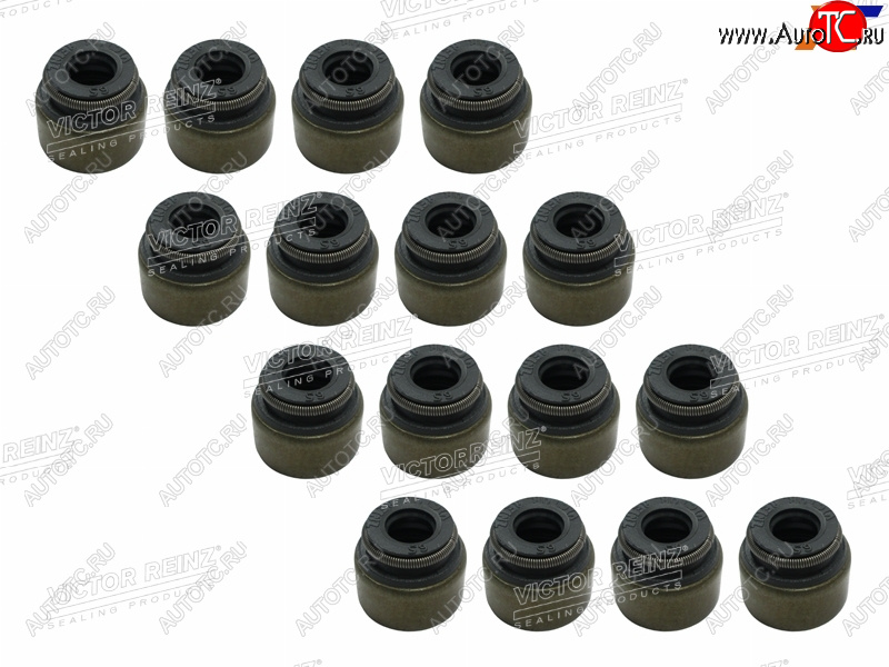 2 689 р. Комплект маслосъёмных колпачков TOYOTA 1ZZ-FEM20AFKS1-2MZ-FE1-2AZ#2ZR-FE3S-FSE впусквыпуск (16 VICTOR REINZ 12-54024-01  с доставкой в г. Пермь