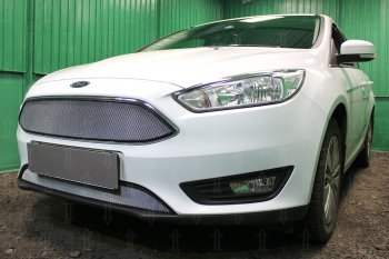 2 999 р. Защитная сетка в бампер (низ, ячейка 3х7 мм) Alfeco Стандарт KIA Ceed 3 CD универсал (2018-2025) (Чёрная)  с доставкой в г. Пермь. Увеличить фотографию 8