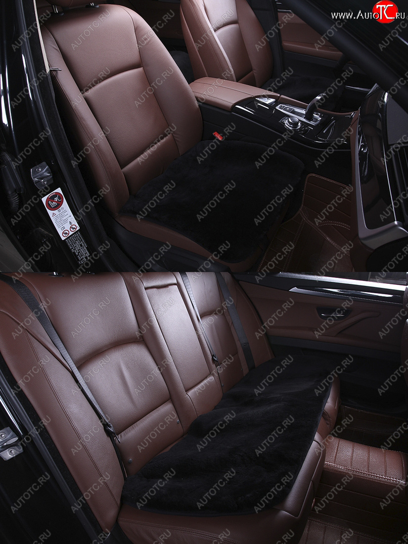 9 499 р. Комплекты квадратов (короткий ворс Класс А натуральный мех) Автопилот   (черный)  с доставкой в г. Пермь
