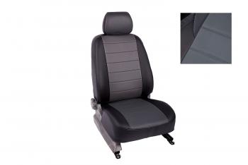 Чехлы на сиденье Экокожа (40/60 экокожа) Seintex Hyundai Tucson  NX4 (2020-2022) (черный/серый)