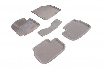 Комплект ковриков салона (ворсовые, 3D) SEINTEX Suzuki SX4 ( GYC21S,  YA21S,YB21S,  GYA,GYB,  JYB, JYA,  JAB, JYA) (2006-2021) дорестайлинг седан, дорестайлинг, хэтчбэк,  рестайлинг, хэтчбэк, хэтчбэк дорестайлинг, хэтчбэк рестайлинг (Серый)