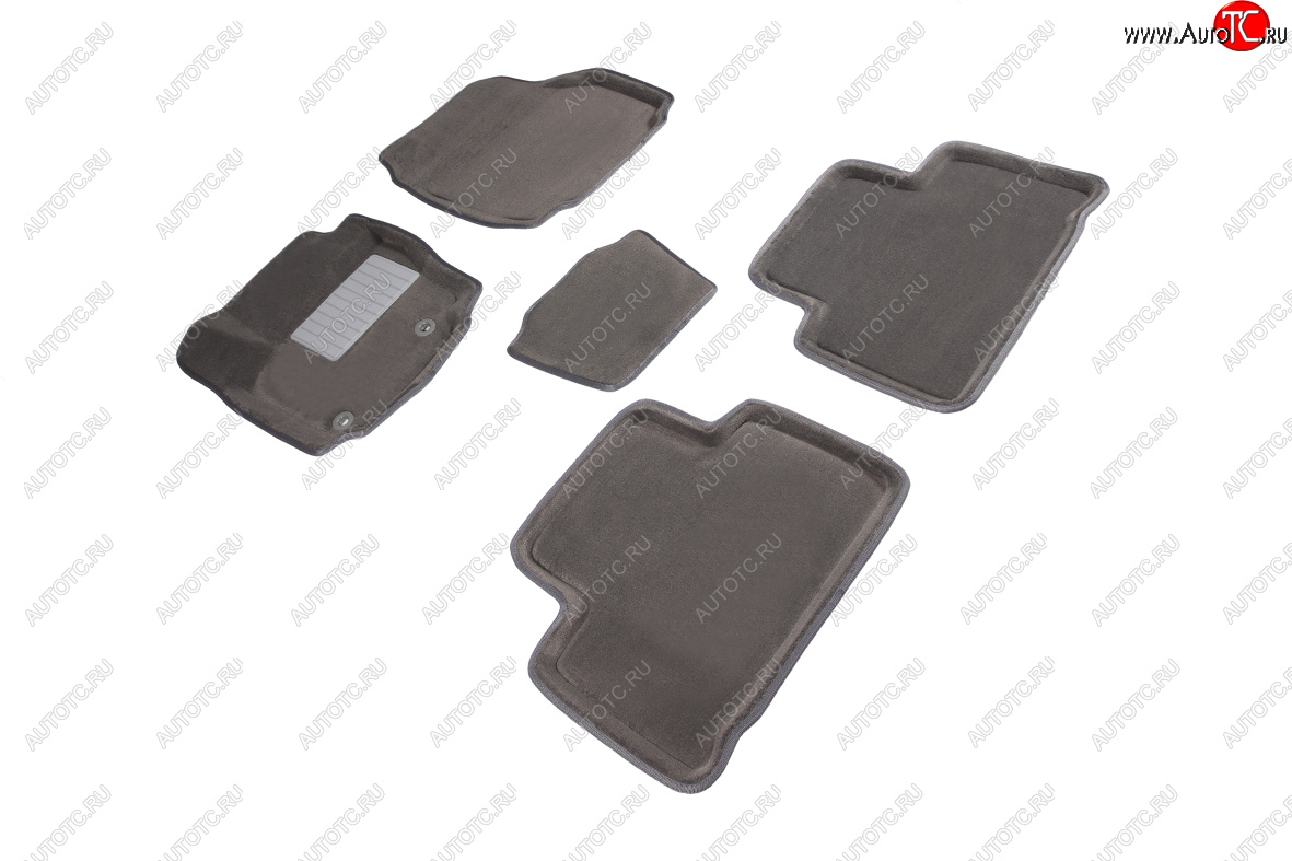 7 049 р. Комплект ковриков салона (ворсовые, 3D) SEINTEX  Ford S-Max  1 (2006-2015) дорестайлинг, рестайлинг (Серый)  с доставкой в г. Пермь