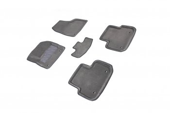 Комплект ковриков салона (ворсовые, 3D) SEINTEX Land Rover Discovery Sport  L550 (2014-2025) дорестайлинг, рестайлинг (Серый)