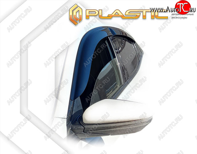 1 999 р. Дефлектора окон (Япония) CA-Plastic  Honda Civic  FK7 (2017-2019) хэтчбэк 5 дв. дорестайлинг (classic полупрозрачный, без хром. молдинга)  с доставкой в г. Пермь