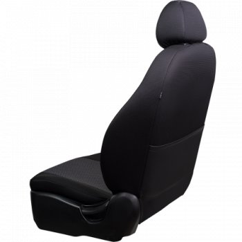 5 599 р. Комплект чехлов для сидений (РЗСиС 60/40 жаккард) Дублин Lord Autofashion Chevrolet Niva 2123 рестайлинг (2009-2020) (серый, вставка Сеул серая, строчка серая)  с доставкой в г. Пермь. Увеличить фотографию 2