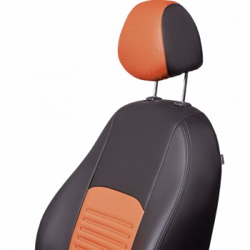 5 799 р. Комплект чехлов для сидений (РЗСиС 60/40 Илана+Орегон) ТУРИН Lord Autofashion Chevrolet Niva 2123 дорестайлинг (2002-2008) (черный, вставка коричневая/беж, строчка черная )  с доставкой в г. Пермь. Увеличить фотографию 4