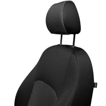 5 399 р. Комплект чехлов для сидений (РЗС 60/40 2П Жаккард) ДУБЛИН Lord Autofashion Geely MK (2006-2015) (черный, вставка Зигзаг)  с доставкой в г. Пермь. Увеличить фотографию 4