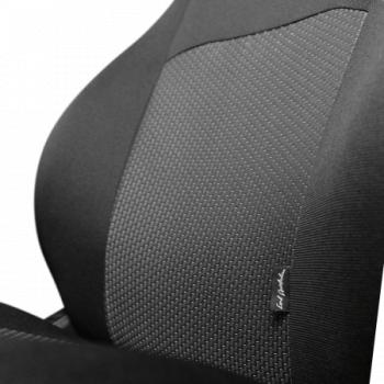 5 699 р. Комплект чехлов для сидений (ЦЗС 2П Жаккард) Дублин Lord Autofashion Лада 2108 (1984-2003) (черный, вставка Зигзаг серая)  с доставкой в г. Пермь. Увеличить фотографию 8