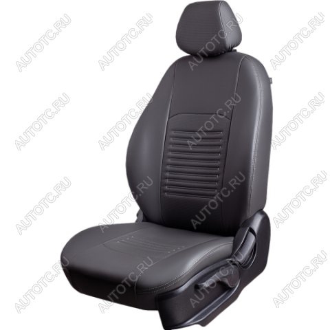 9 449 р. Комплект чехлов для сидений (ЦЗС 2П Илана+Орегон) ТУРИН СТ Lord Autofashion Лада 2109 (1987-2004) (серый, вставка серая, строчка серая)  с доставкой в г. Пермь