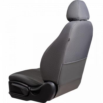 5 249 р. Комплект чехлов для сидений (ЦЗС Жаккард) Дублин Lord Autofashion Лада Нива 4х4 2121 3 дв. дорестайлинг (1977-2019) (серый, вставка Стежок серая)  с доставкой в г. Пермь. Увеличить фотографию 2