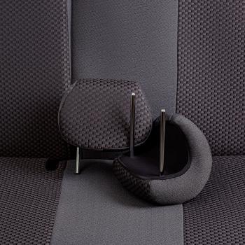 5 249 р. Комплект чехлов для сидений (ЦЗС Жаккард) Дублин Lord Autofashion Лада Нива 4х4 2121 3 дв. дорестайлинг (1977-2019) (серый, вставка Стежок серая)  с доставкой в г. Пермь. Увеличить фотографию 8