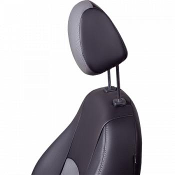 9 449 р. Комплект чехлов для сидений ( к.Drive Active РЗСиС 60/40 3Г Илана+Орегон) ТУРИН СТ Lord Autofashion  Лада Гранта FL ( 2191,  2190,  2194,  2192) (2018-2025) лифтбэк рестайлинг, седан рестайлинг, универсал рестайлинг, хэтчбек рестайлинг (черный, вставка серая, строчка серая)  с доставкой в г. Пермь. Увеличить фотографию 5