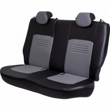9 449 р. Комплект чехлов для сидений ( к.Drive Active РЗСиС 60/40 3Г Илана+Орегон) ТУРИН СТ Lord Autofashion  Лада Гранта FL ( 2191,  2190,  2194,  2192) (2018-2025) лифтбэк рестайлинг, седан рестайлинг, универсал рестайлинг, хэтчбек рестайлинг (черный, вставка серая, строчка серая)  с доставкой в г. Пермь. Увеличить фотографию 6