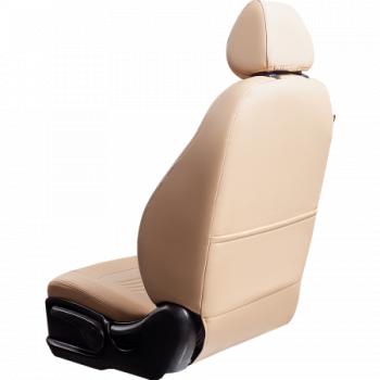 9 449 р. Комплект чехлов для сидений (РЗС 60/40 3Г Илана+Орегон) ТУРИН СТ Lord Autofashion Mitsubishi ASX 3-ий рестайлинг (2019-2025) (бежевый, вставка бежевая, строчка бежевая)  с доставкой в г. Пермь. Увеличить фотографию 6