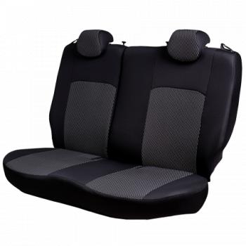 5 999 р. Комплект чехлов для сидений (4 дв. ЦЗС 3Г Жаккард) ДУБЛИН Lord Autofashion Renault Megane седан  дорестайлинг (2002-2006) (черный, вставка Прямоугольник черная)  с доставкой в г. Пермь. Увеличить фотографию 7