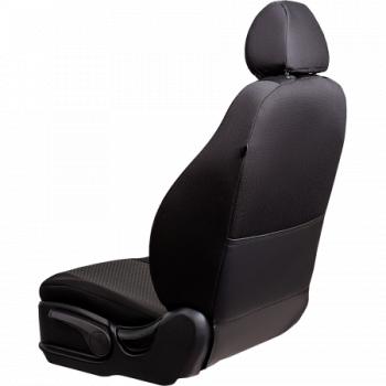 6 249 р. Комплект чехлов для сидений (РЗСиС 40/60 2П Жаккард) Дублин Lord Autofashion Skoda Octavia Tour A4 1U5 универсал дорестайлинг (1996-2000) (черный, вставка Стежок серая)  с доставкой в г. Пермь. Увеличить фотографию 6