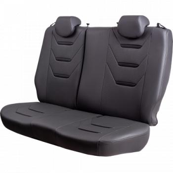 21 699 р. Комплект чехлов для сидений (РЗСиС 40/60 2П+1Г Орегон) ТУРИН-2 Lord Autofashion  Volkswagen Polo  5 (2009-2020) седан дорестайлинг, седан рестайлинг (серый, вставка серая+черная, строчка серая)  с доставкой в г. Пермь. Увеличить фотографию 4
