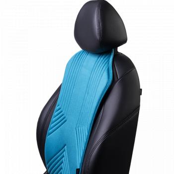 2 579 р. Накидка на сиденье (1 место Афины) ЛЮКС ст ВАН ВЭЙ Lord Autofashion   (бирюзовый, строчка темно-бирюзовая)  с доставкой в г. Пермь. Увеличить фотографию 6