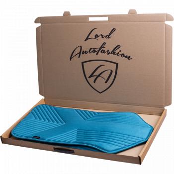 2 579 р. Накидка на сиденье (1 место Афины) ЛЮКС ст ВАН ВЭЙ Lord Autofashion   (бирюзовый, строчка темно-бирюзовая)  с доставкой в г. Пермь. Увеличить фотографию 7
