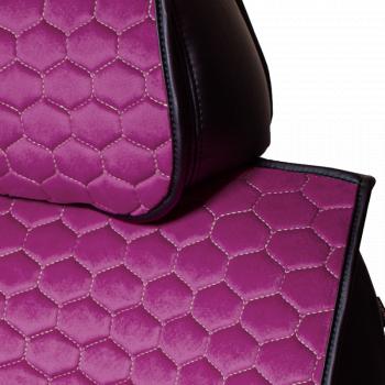 6 799 р. Накидка на сиденье (5 мест Афины) ТЕЙЛОР ст СОТА Lord Autofashion   (фуксия, строчка бежевая)  с доставкой в г. Пермь. Увеличить фотографию 4