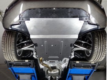 Защита картера и КПП ТСС Тюнинг Audi A4 B8 рестайлинг (2011-2016) (алюминий 4 мм)
