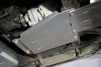 Защита раздаточной коробки 2.3D AT Luxury ТСС Тюнинг Dong Feng DF6 (2022-2025) пикап (алюминий 4 мм)