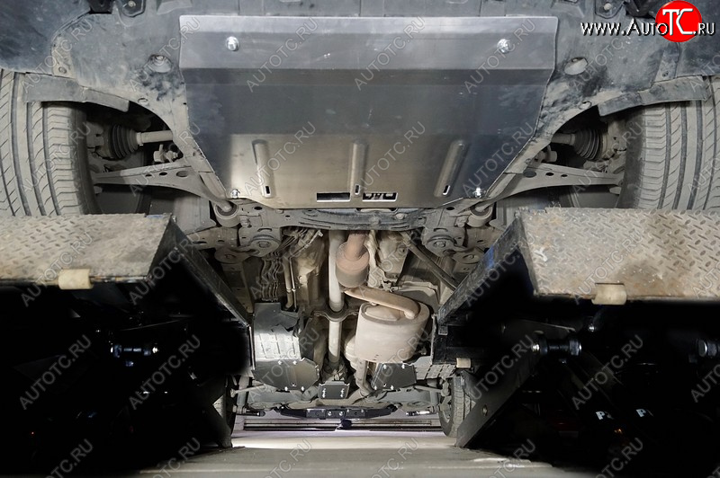 26 399 р. Защиты комплект (картер и кпп, бака, заднего редуктора) 2.0T 4WD ТСС Тюнинг  GAC GS8 (2016-2023) (алюминий 4 мм)  с доставкой в г. Пермь