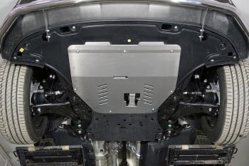 Защита картера и КПП ТСС Тюнинг Hyundai Santa Fe TM рестайлинг (2020-2022) (алюминий 4 мм)