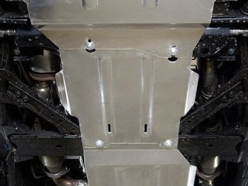 Защита КПП ТСС Тюнинг INFINITI QX56  Z62 (2010-2013), INFINITI QX80  Z62 (2014-2024), Nissan Patrol  6 (2010-2017) (алюминий 4 мм)