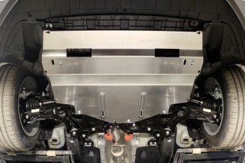 Защита картера и КПП ТСС Тюнинг Skoda Rapid  MK2 (2019-2025), Volkswagen Polo  Mk6 (2020-2022) (алюминий 4 мм)