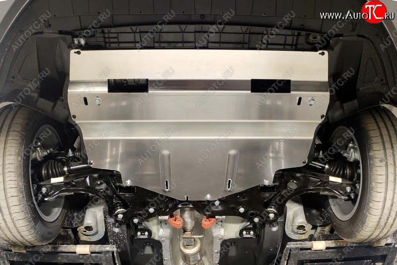 9 499 р. Защита картера и КПП ТСС Тюнинг  Skoda Rapid  MK2 (2019-2025), Volkswagen Polo  Mk6 (2020-2022) (алюминий 4 мм)  с доставкой в г. Пермь