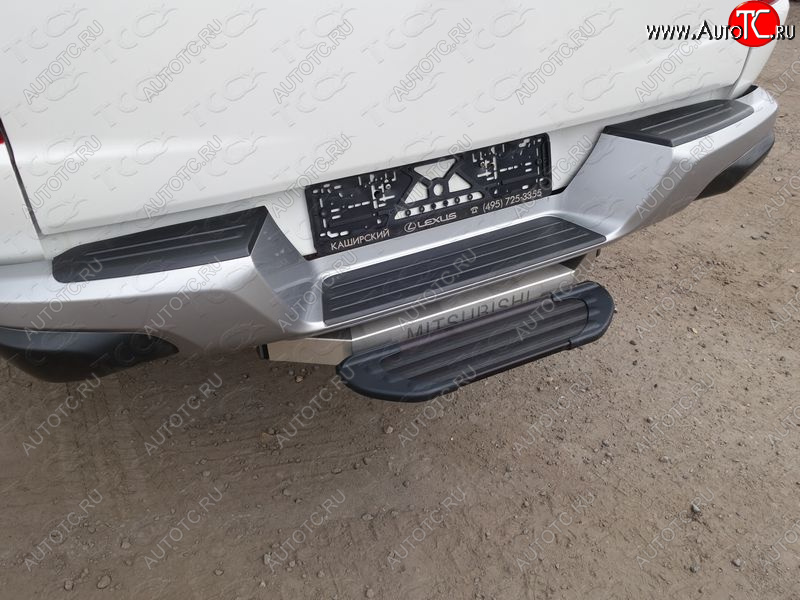 3 599 р. Задняя подножка алюминиевая Black (под фаркоп тип Е) ___  tcup3b  с доставкой в г. Пермь