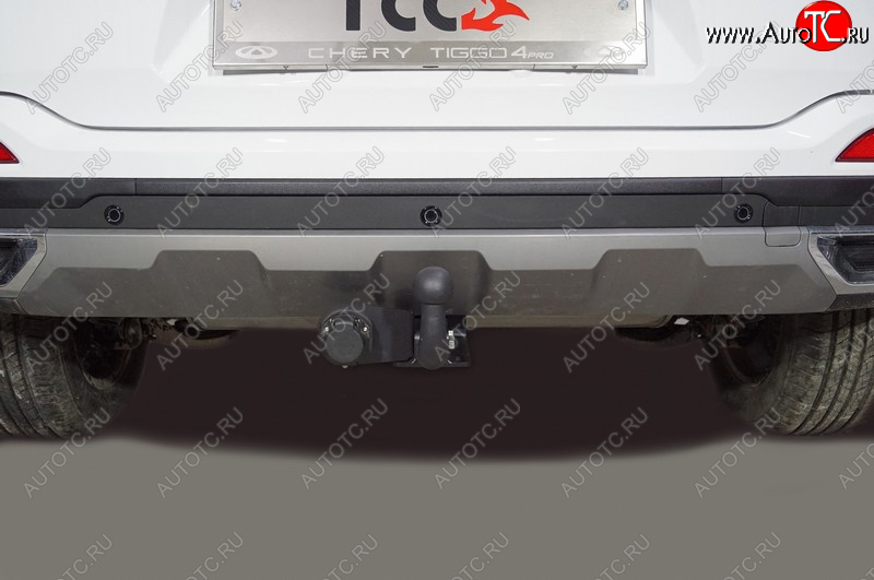 12 399 р. Фаркоп (тягово-сцепное устройство) TCC Тюнинг  Chery Tiggo 4 Pro (2021-2025), Kaiyi X3 Pro (2023-2025) (оцинкованный, шар A)  с доставкой в г. Пермь