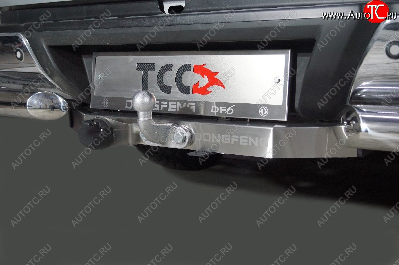 16 999 р. Фаркоп (тягово-сцепное устройство) TCC Тюнинг  Dong Feng DF6 (2022-2025) пикап (крюк F, надпись DongFeng)  с доставкой в г. Пермь