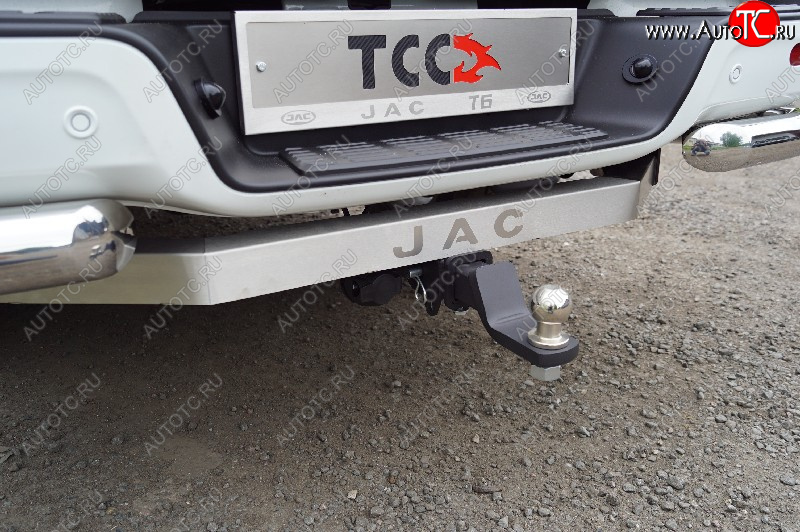 23 999 р. Фаркоп (тягово-сцепное устройство) TCC Тюнинг  JAC T6 - T8 PRO (оцинкованный, шар Е, надпись JAC)  с доставкой в г. Пермь
