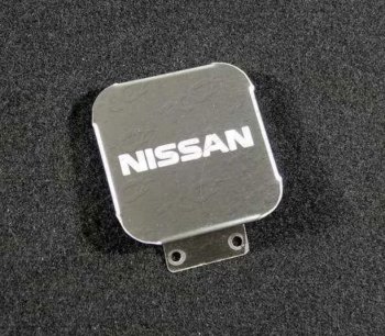 Заглушка на фаркоп с логотипом Nissan (на фаркопы TCC, нержавеющая сталь) TCC Nissan Murano  3 Z52 - X-trail  3 T32
