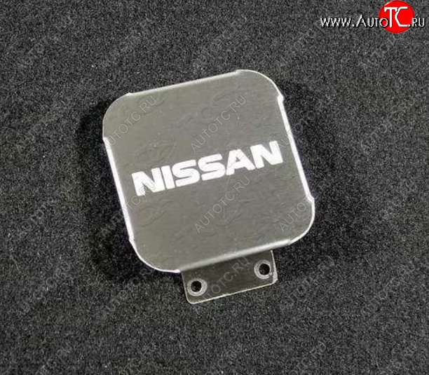 1 999 р. Заглушка на фаркоп с логотипом Nissan (на фаркопы TCC, нержавеющая сталь) TCC  Nissan Murano  3 Z52 - X-trail  3 T32  с доставкой в г. Пермь