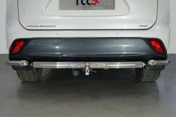 Фаркоп (тягово-сцепное устройство) TCC Тюнинг Toyota Highlander  XU70 (2020-2025) (шар E, надпись Highlander)