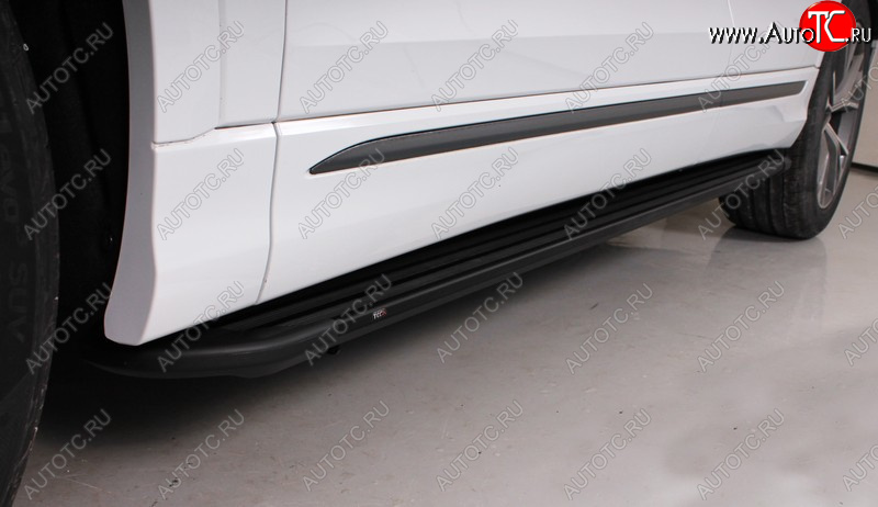 30 999 р. Пороги алюминиевые TCC Tюнинг Slim Line  Audi Q8  4MN (2018-2022) (черные)  с доставкой в г. Пермь
